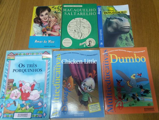 Vários livros criança