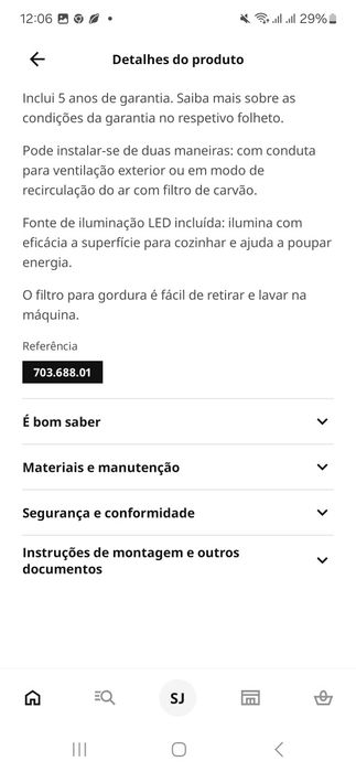 Exaustor de parede aço inoxidável  Otimo estad