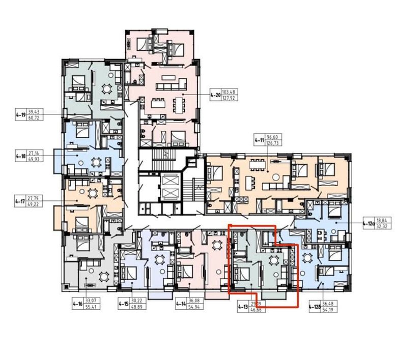 Продам квартиру з балконом МАВЕРІК 46,66 м2 Будапешт|ЖК Кристал|Боздош