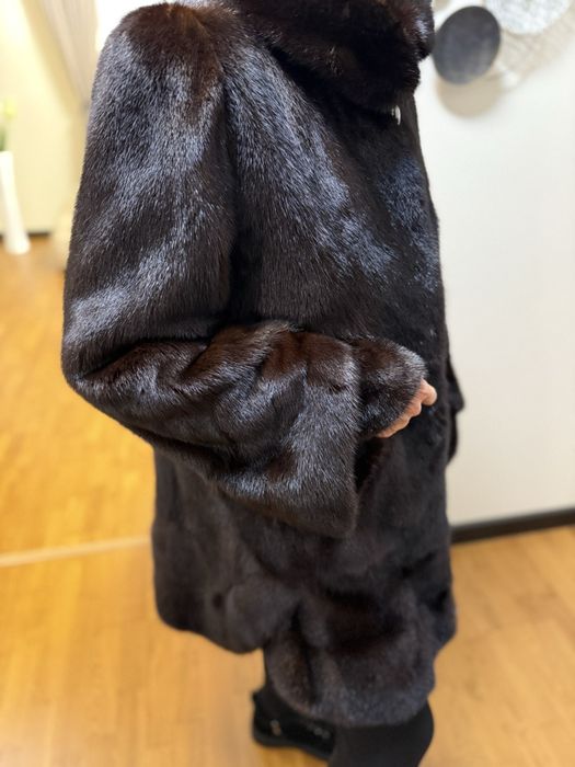 Норкова шуба натуральна