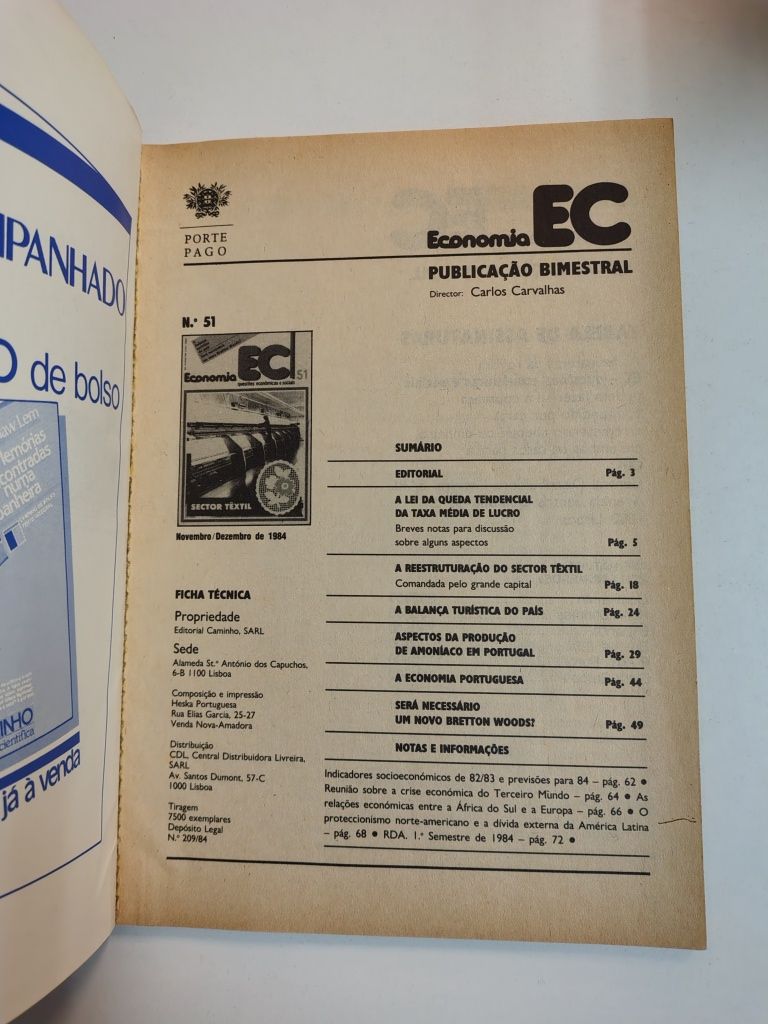 Economia EC questões económicas e sociais, n° 51

Amarelecimento e env