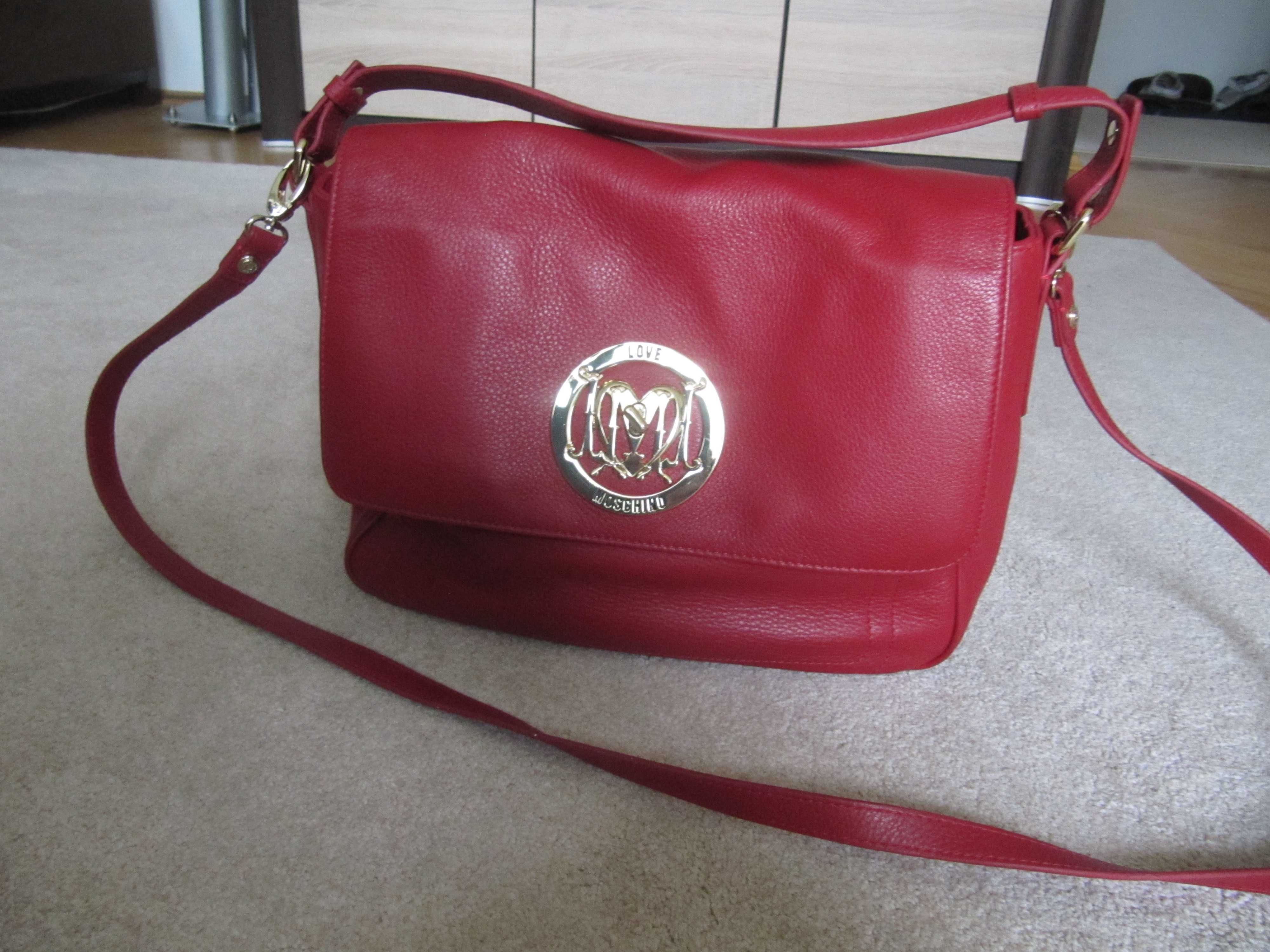 Torebka skórzana LOVE MOSCHINO - oryginalna