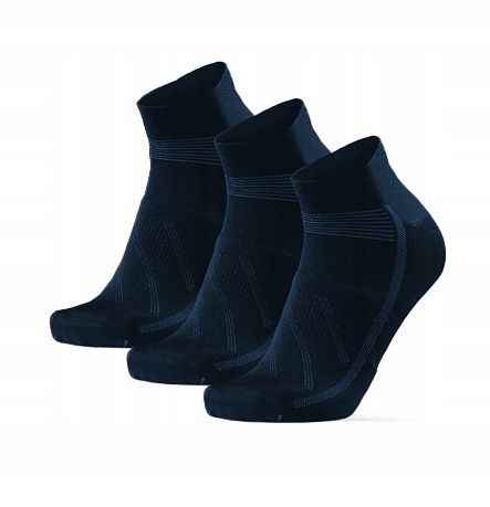 DANISH ENDURANCE Skarpety rowerowe amortyzujące Low-Cut 3pack uniseks