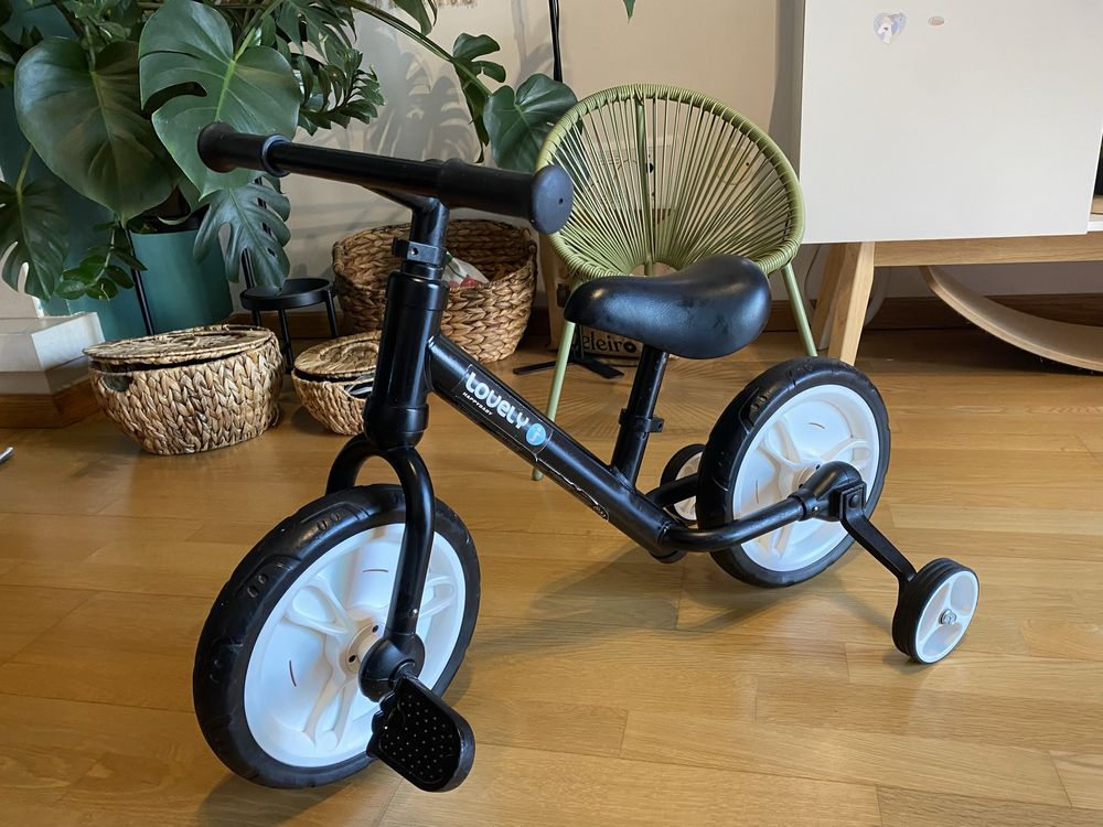 Bocicleta HOMCOM com pedais e rodas removiveis