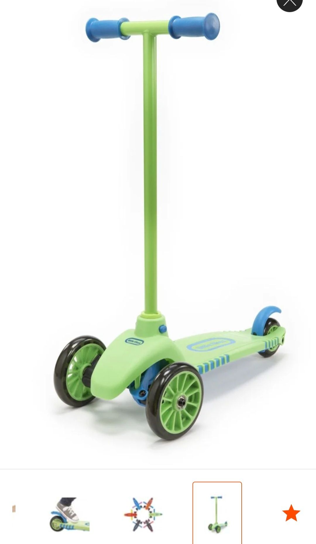 Little Tikes Trójkołowa Hulajnoga zielona dla 3±