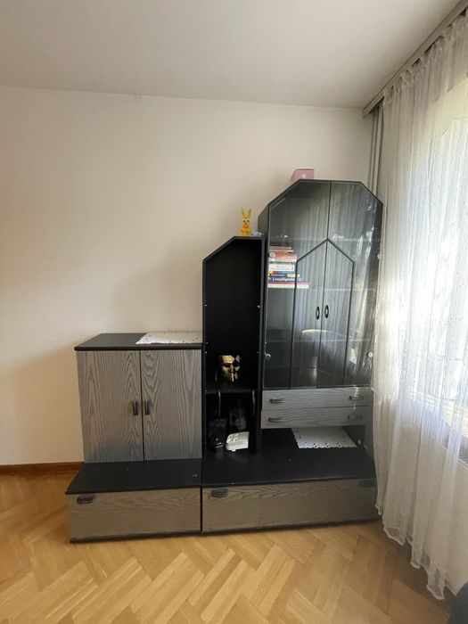 Regaly komplet 3 x 80cm plus 40tka szaro-czarne