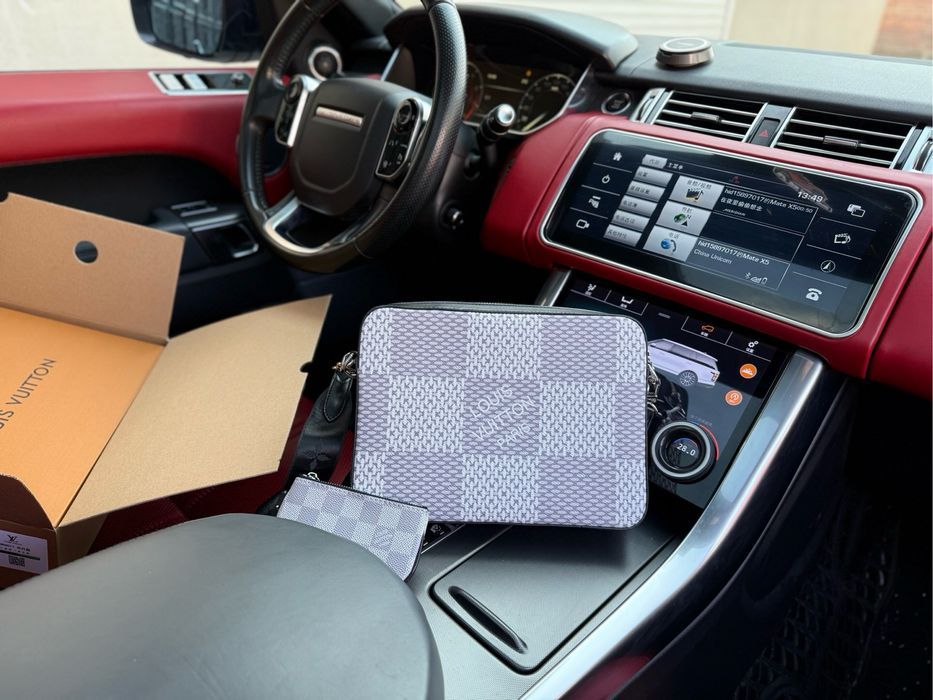 LOUIS VUITTON 3в1 сумка мужская черная messenger 3v1 через плечо