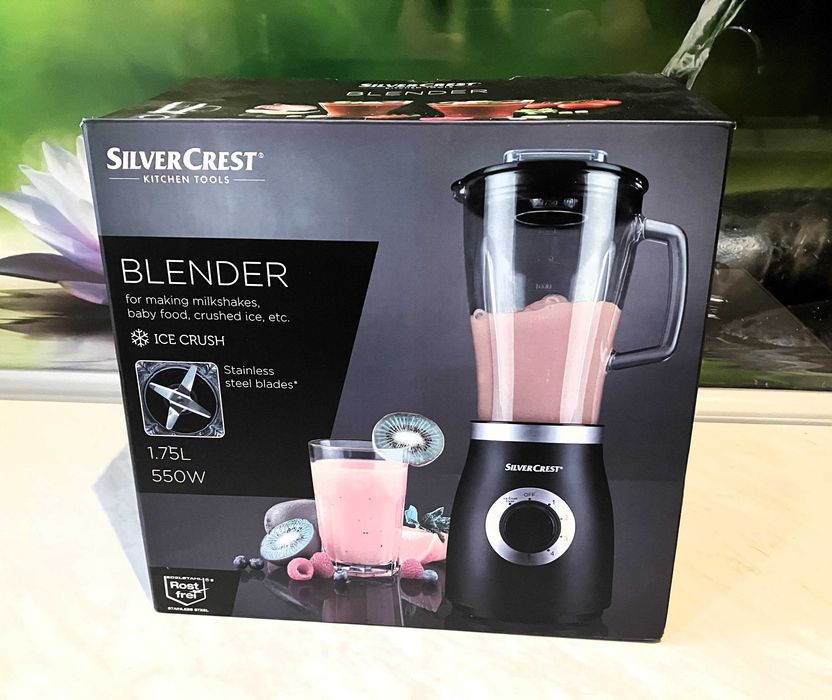 Blender kielichowy SilverCrest do koktajli, smoothie SZKLANY KIELICH
