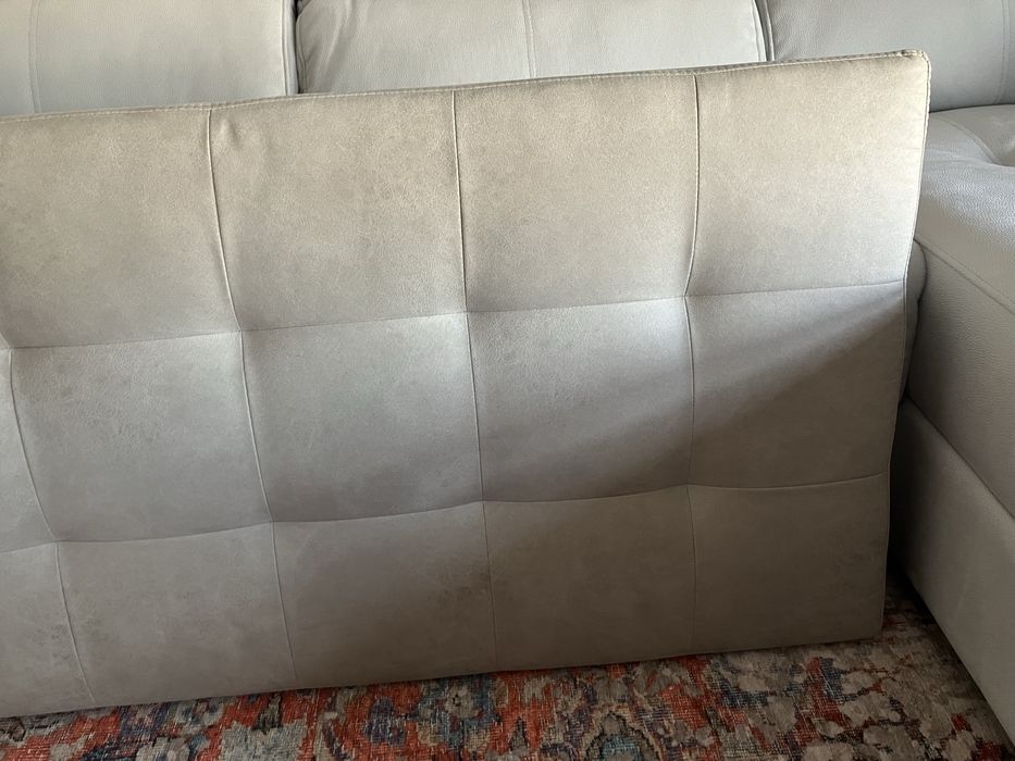 Cabeceira de cama (nova)cor cinza/beje clarinho