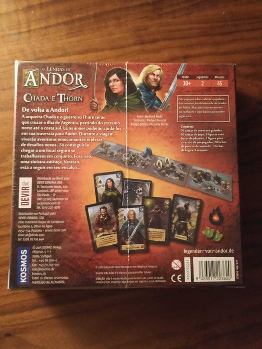 As Lendas de Andor: Chada e Thorn , Jogo de tabuleiro