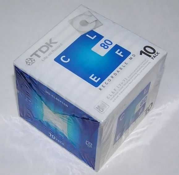 Новые аудио минидиски Victor (JVC) Sony TDK 80 min., 5-10 шт. упаковка