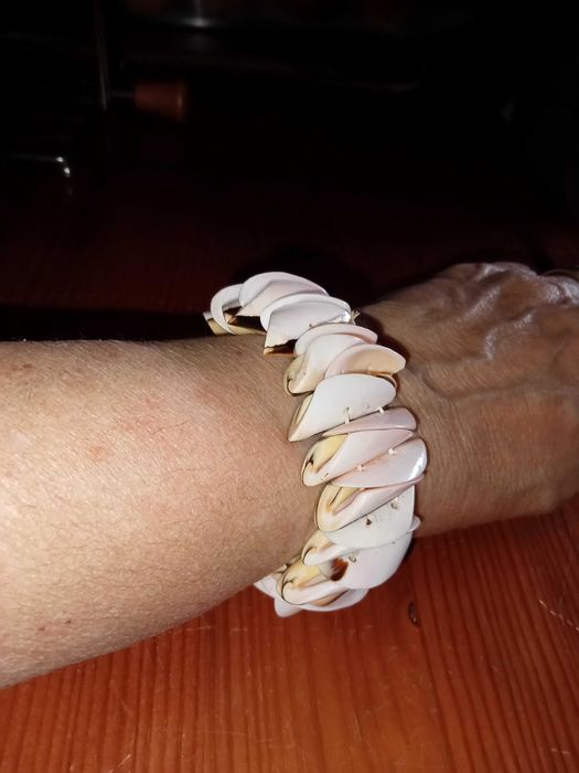 Pulseira duas faces conchas Cabo Verde