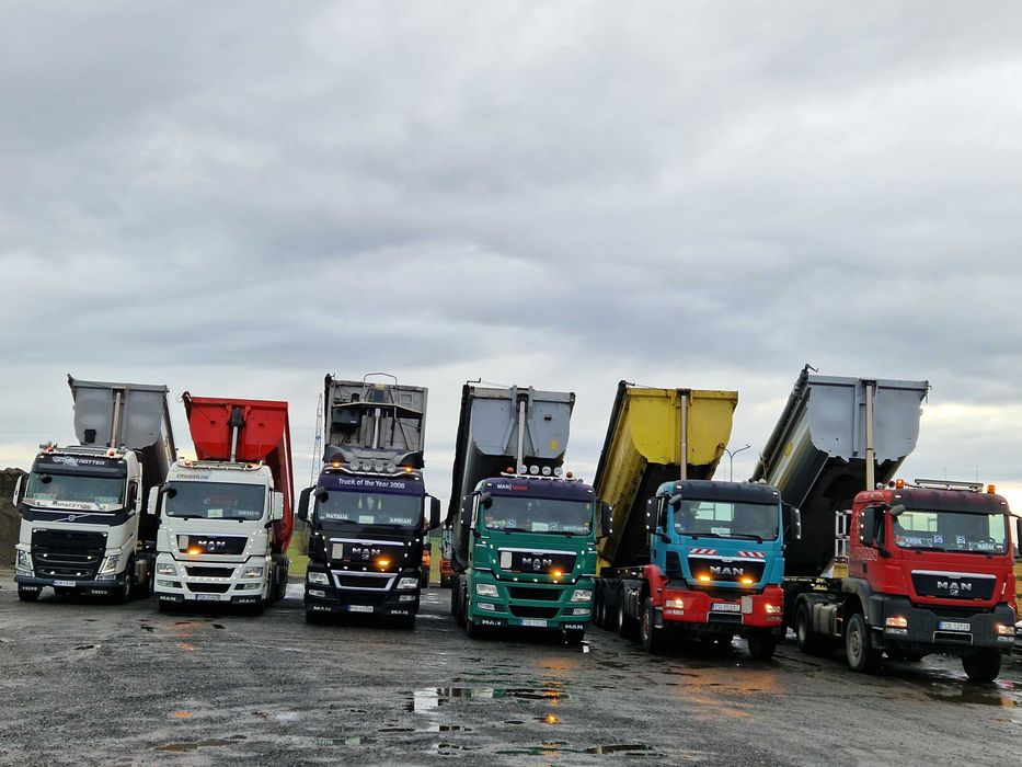 Usługi Transportowe  Wanna Platforma Niskopodwozie MAN VOLVO SCANIA