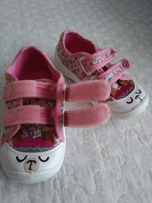 Trepki, kapcie na rzepy Befado r. 22/14cm dziewczynka