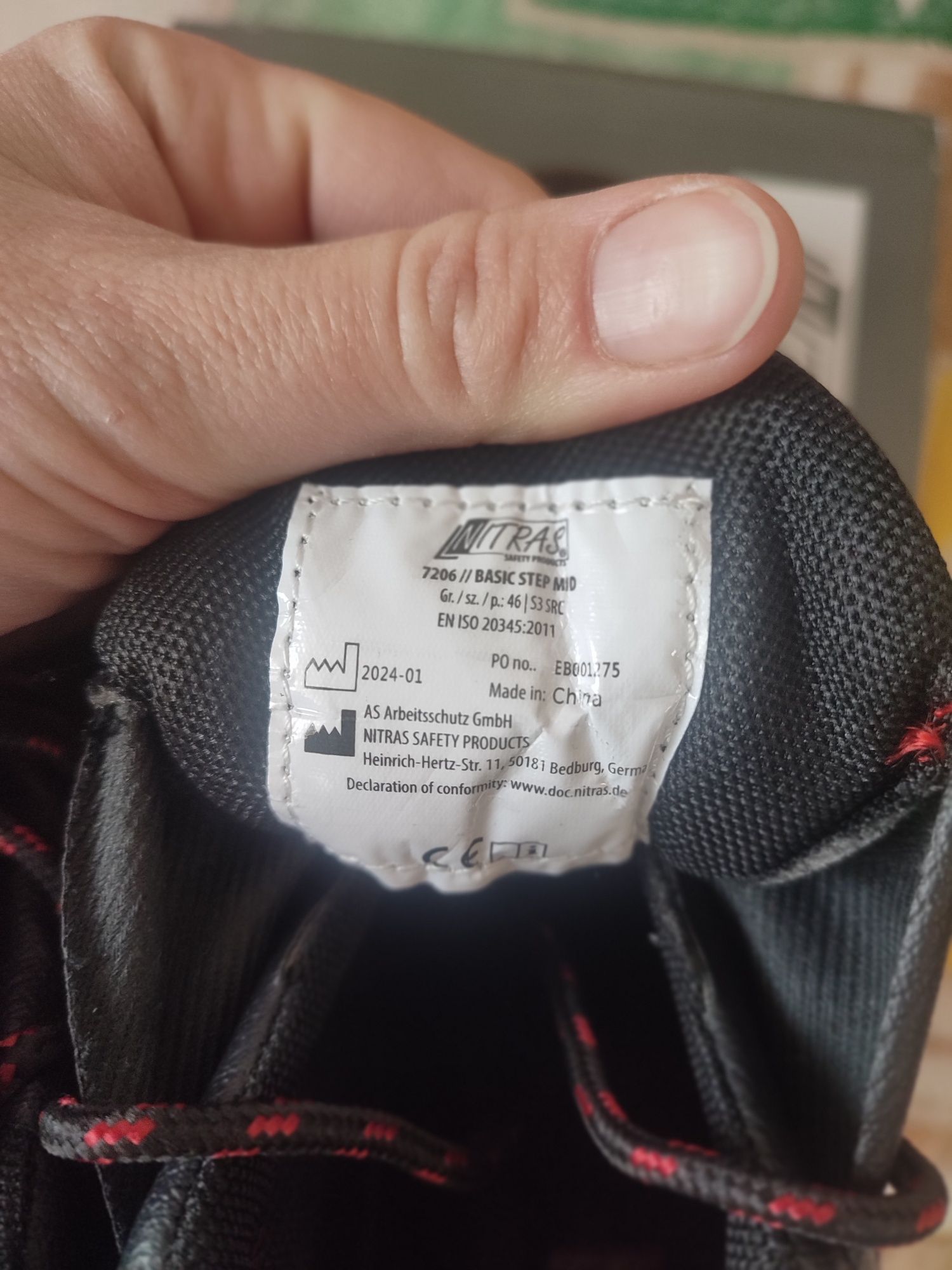 Робочі черевики Nitras 7206 S3 46р.