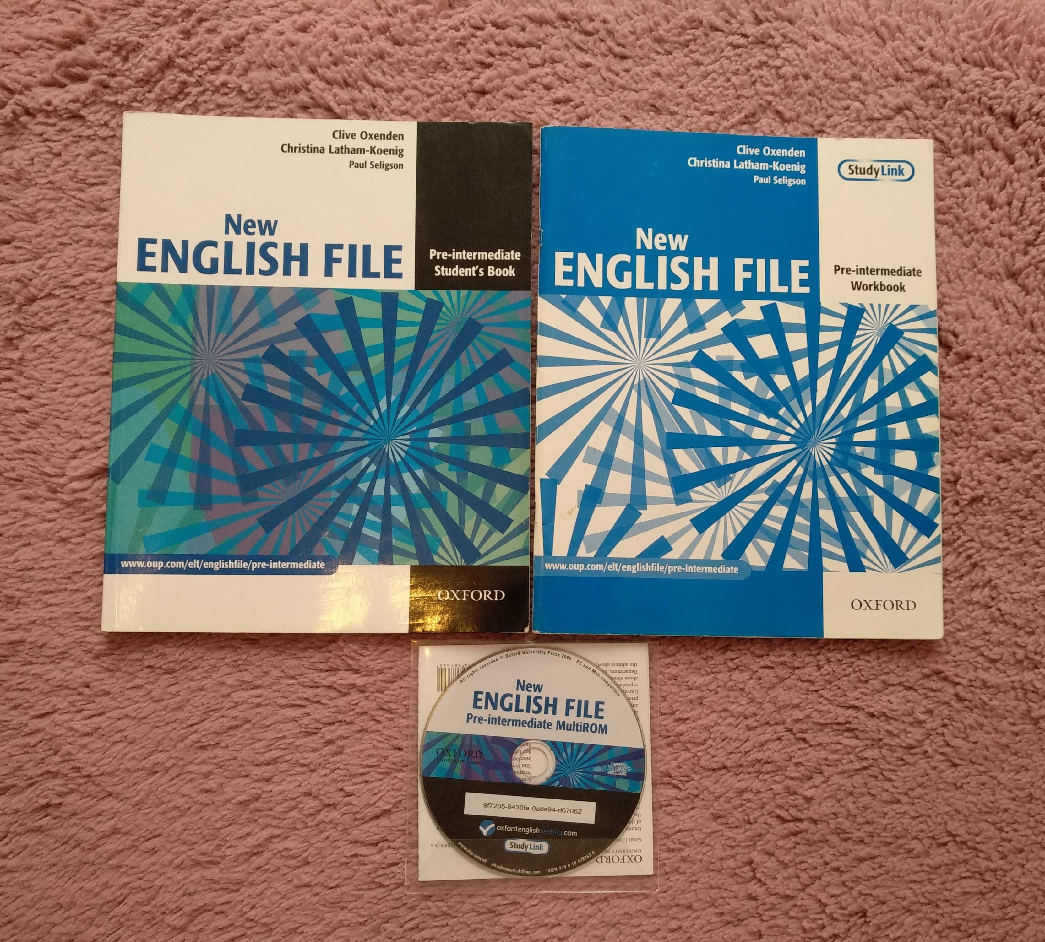 New English File Pre-intermediate książka płyta uzupełnione ćwiczenia