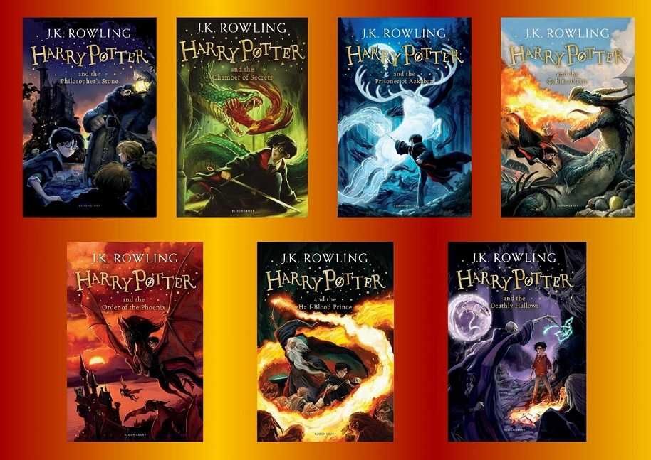 Комплект из 7-и книг в подарочной коробке Гарри Поттер (на английском)