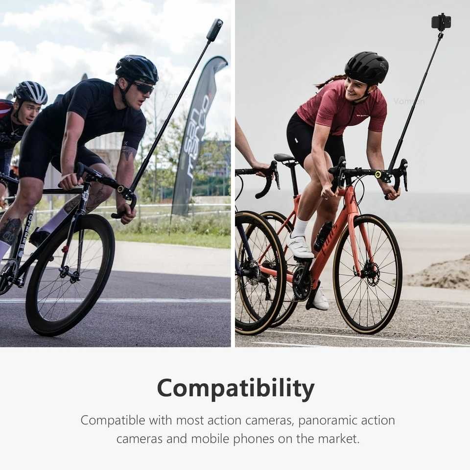Kijek do selfie rowerowy motocyklowy 2 metry insta gopro action
