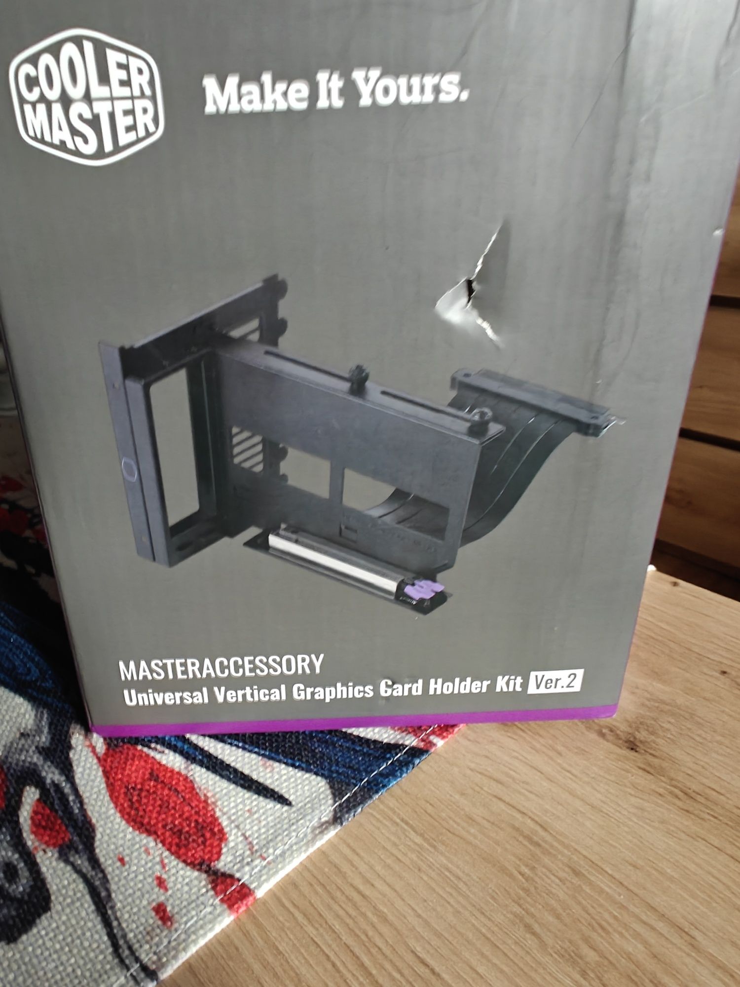 Uchwyt wertykalny karty graficznej Cooler Master ver.2 + Riser Pcie