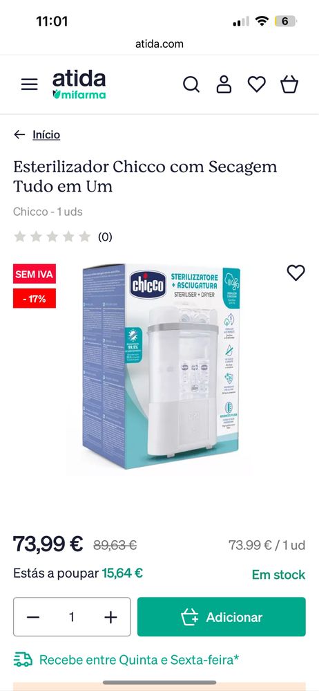 Esterilizador chicco