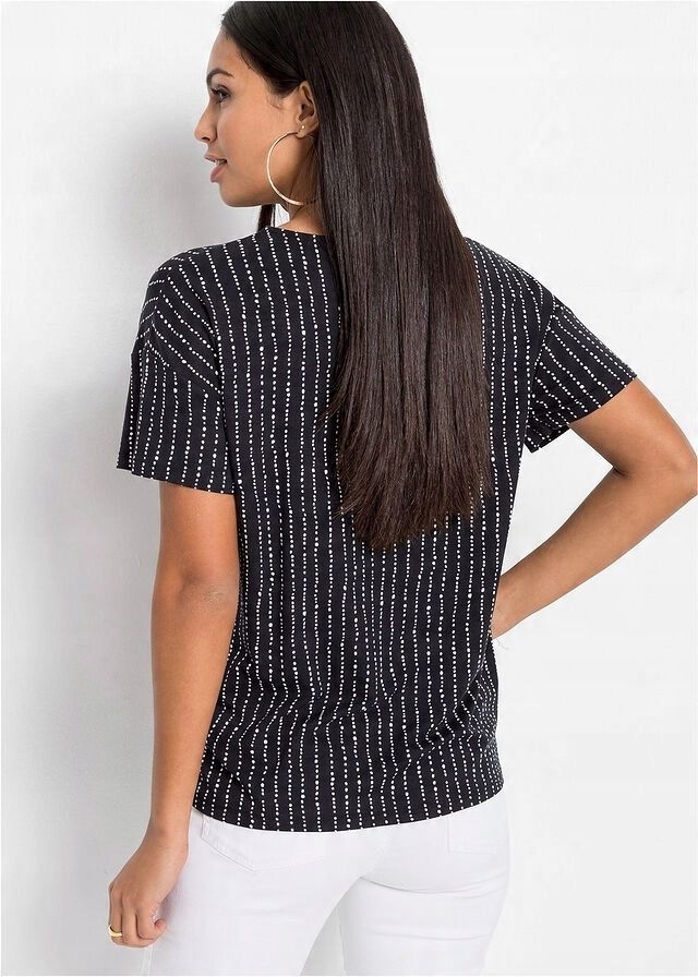 AG7534 t-shirt damski z zamkiem wzory r.32/34