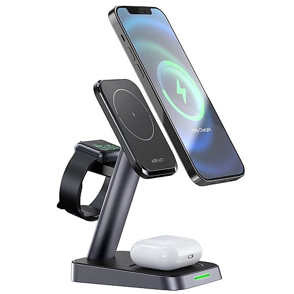 Acefast bezprzewodowa ładowarka Qi 15W do iPhone (z MagSafe), Apple Wa