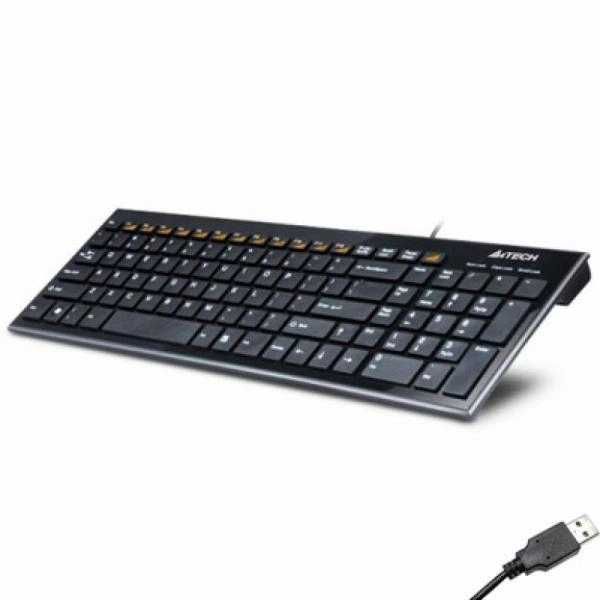 Клавіатура дротова A4Tech KX-100 Slim USB Black