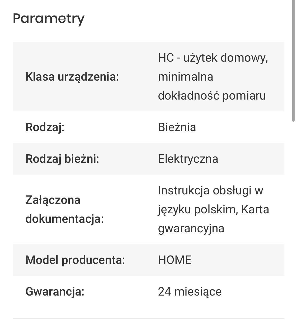 Bieżnia elektryczna domowa Hertz Fitness Home