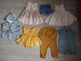 Продам літній одяг на дівчинку,плаття,вітровку,ромпер, пісочник,бодік,
