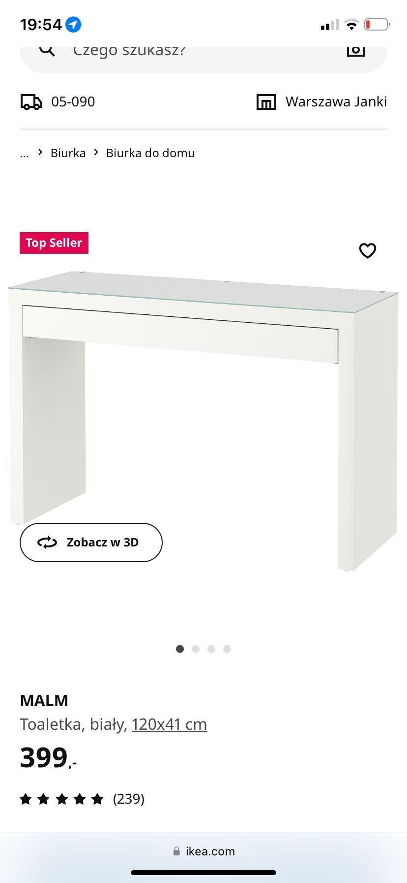 Toaletka Ikea 230 zł