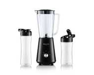 Blender Kielichowy 1L 350W Do Smoothie Z Ostrzami Stalowymi I Bidonami
