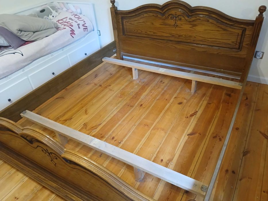 Łóżko w stylu Ludwikowskim 200x180cm + 2 szafki nocne + Lustro