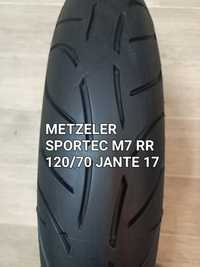 pneu seminovo mota 120/70/17 metzeler sportec m7 rr