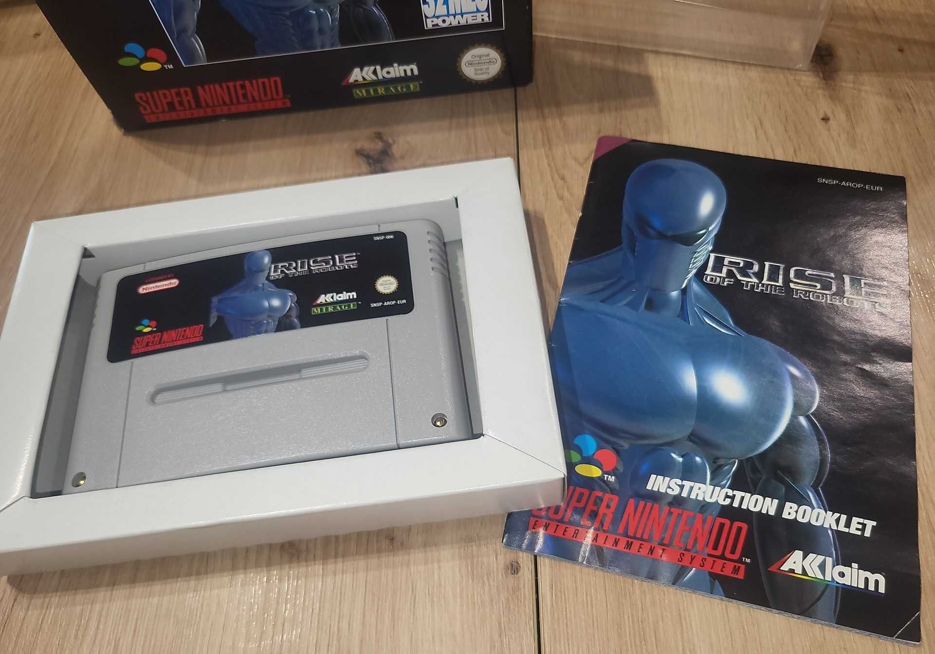 Gra Rise of the Robots - NINTENDO SNES - BDB- stan Komplet +Protektor
