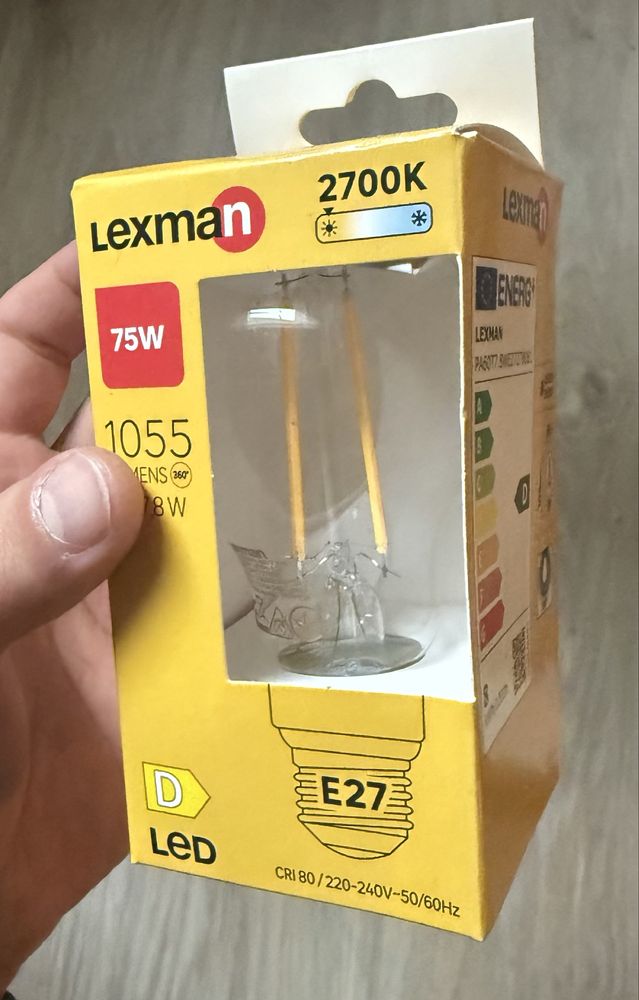 Żarówka LED E27 7,8 W 1055 lm Ciepła biel Lexman