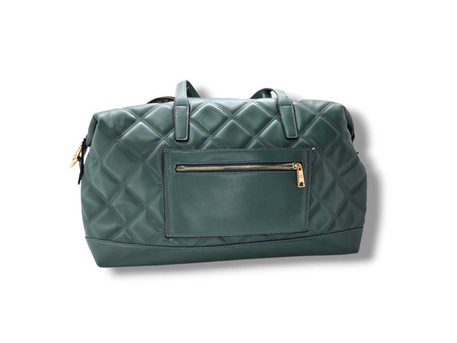 Duża torba podróżna CXL Christian Lacroix zielona pikowana