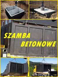 Szambo dwukomorowe 8m3 Zbiornik betonowy Szamba od PRODUCENTA