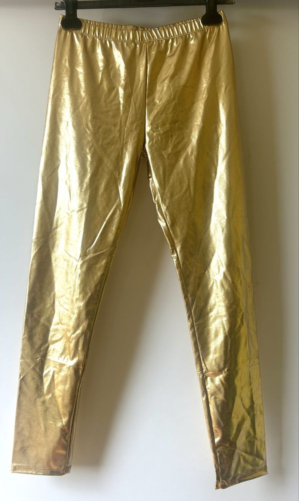 Złote legginsy rozmiar S