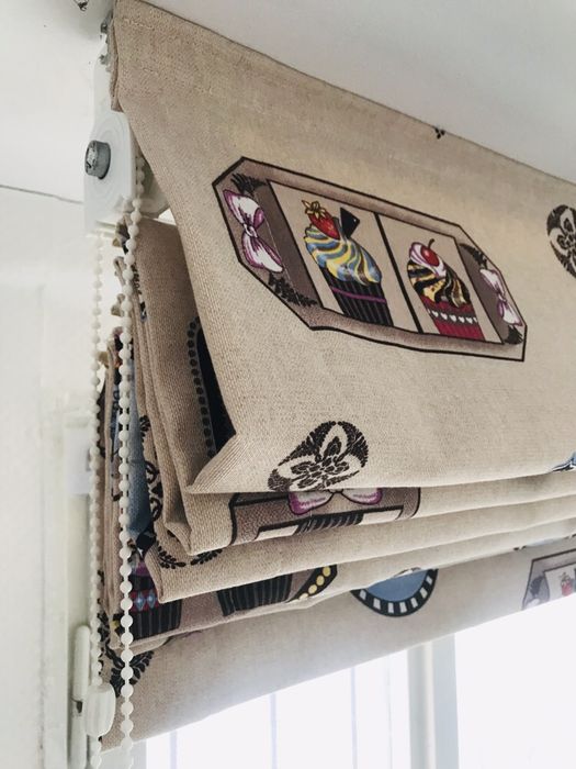 Roleta Rzymska na okno Babeczki Najwyższa jakość 250x185cm 3 wielkości