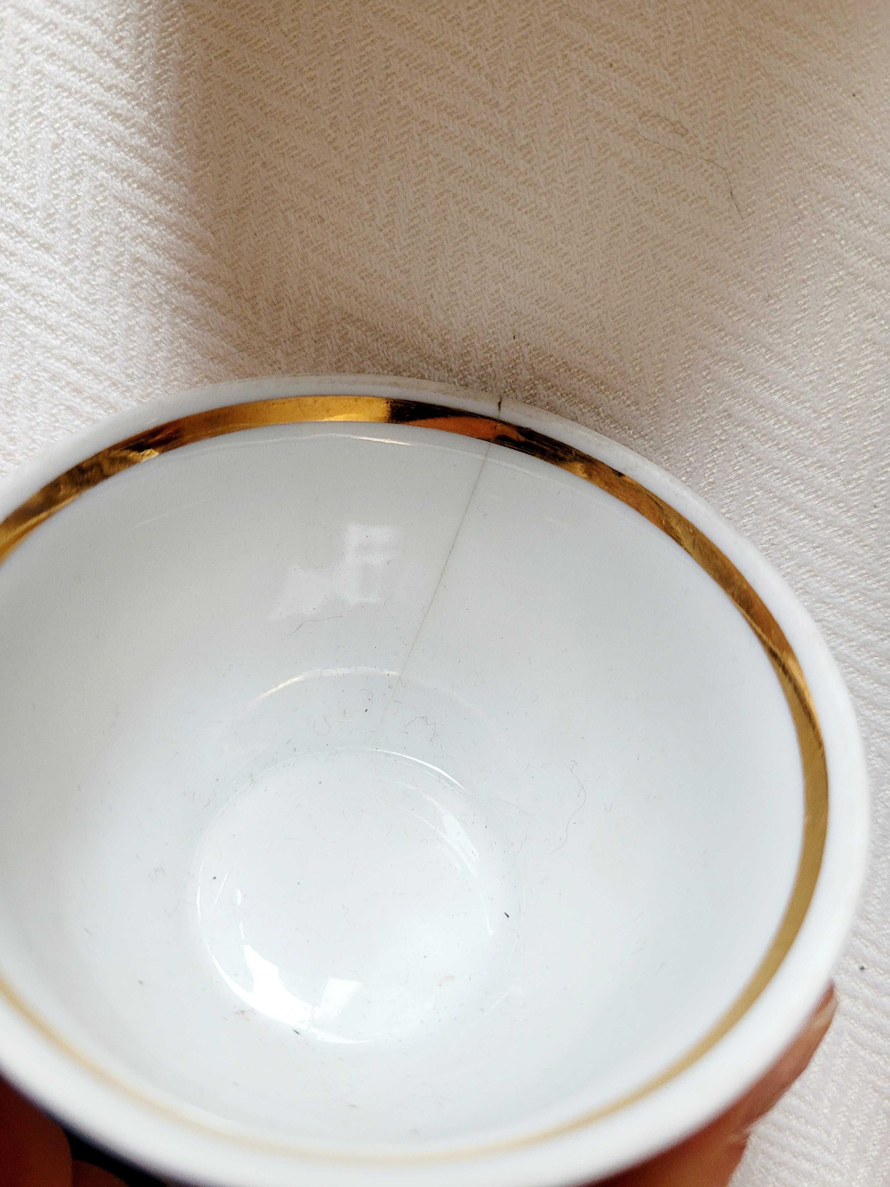 Serwis PRL - porcelana Wałbrzych - piękny, delikatny, kawa, herbata