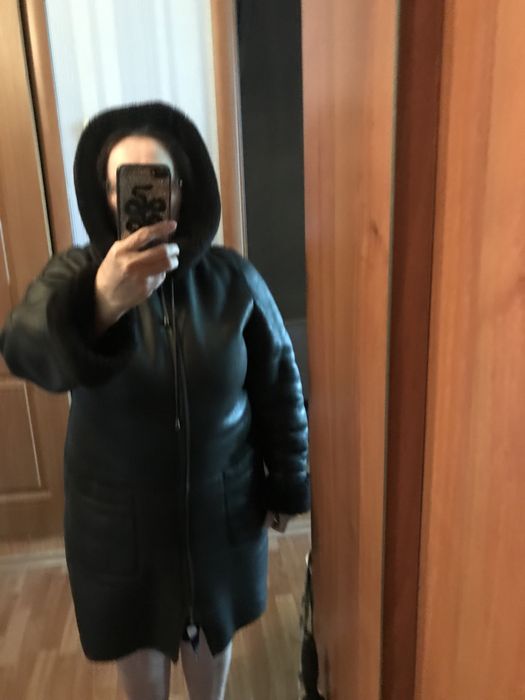 Дубленка натуральная 54 размера в хорошем состоянии