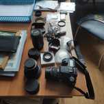 Pentax k100d wielki zestaw 4 obiektywy dużo dodatków