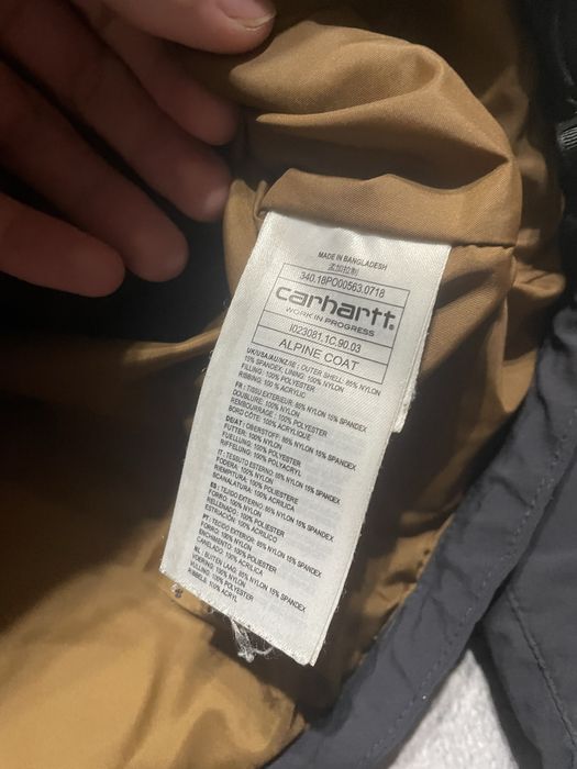 Пуховик кархартт carhartt wip puffer jacket alpine coat size M