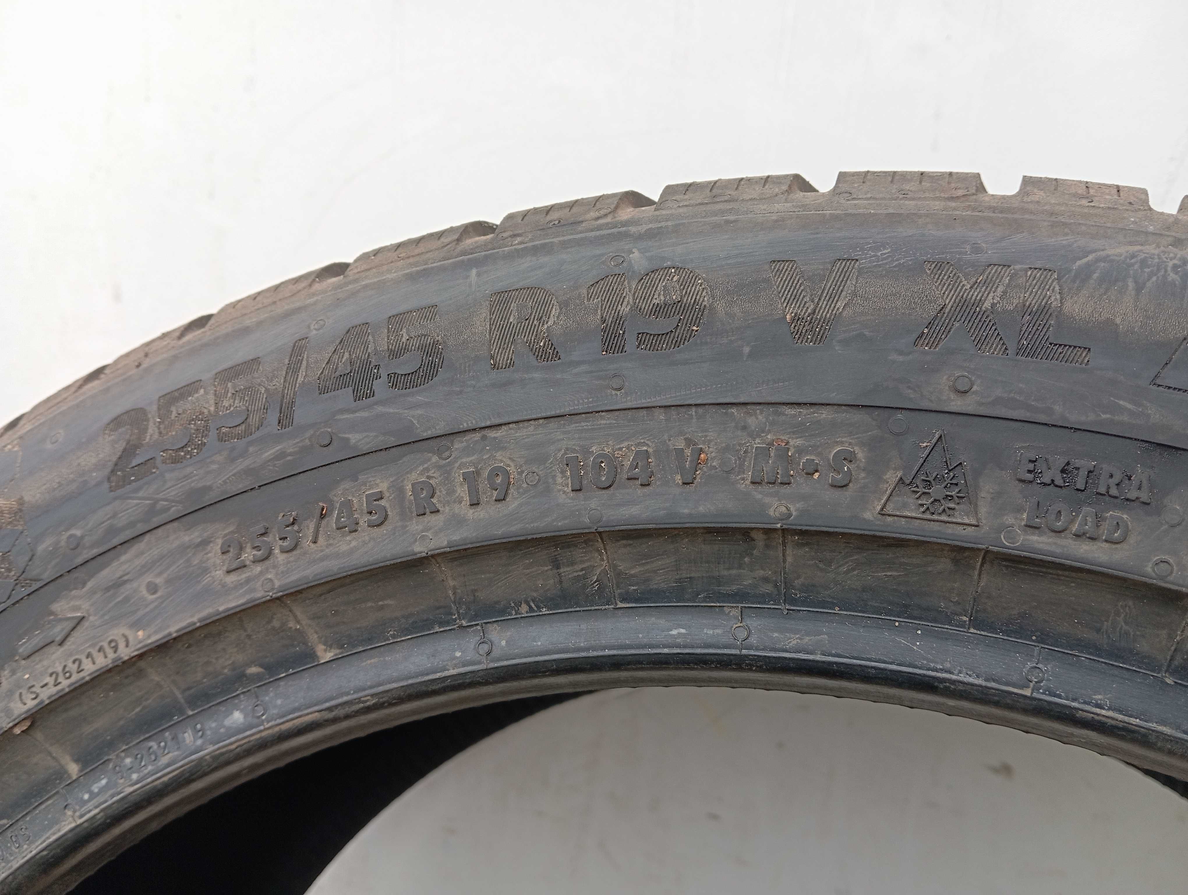 1x 255/45 R19 V XL 104V Continental WinterContact TS870P 2023r 8,3mm