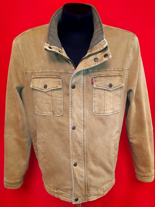 Куртка LEVI'S утепленная, пилот, цвет койот, р.XL,54-56