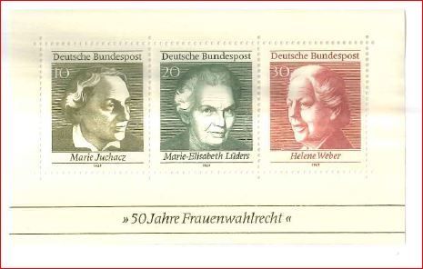 Znaczki pocztowe - Briefmarken 50 Jahre Frauenwahlrecht