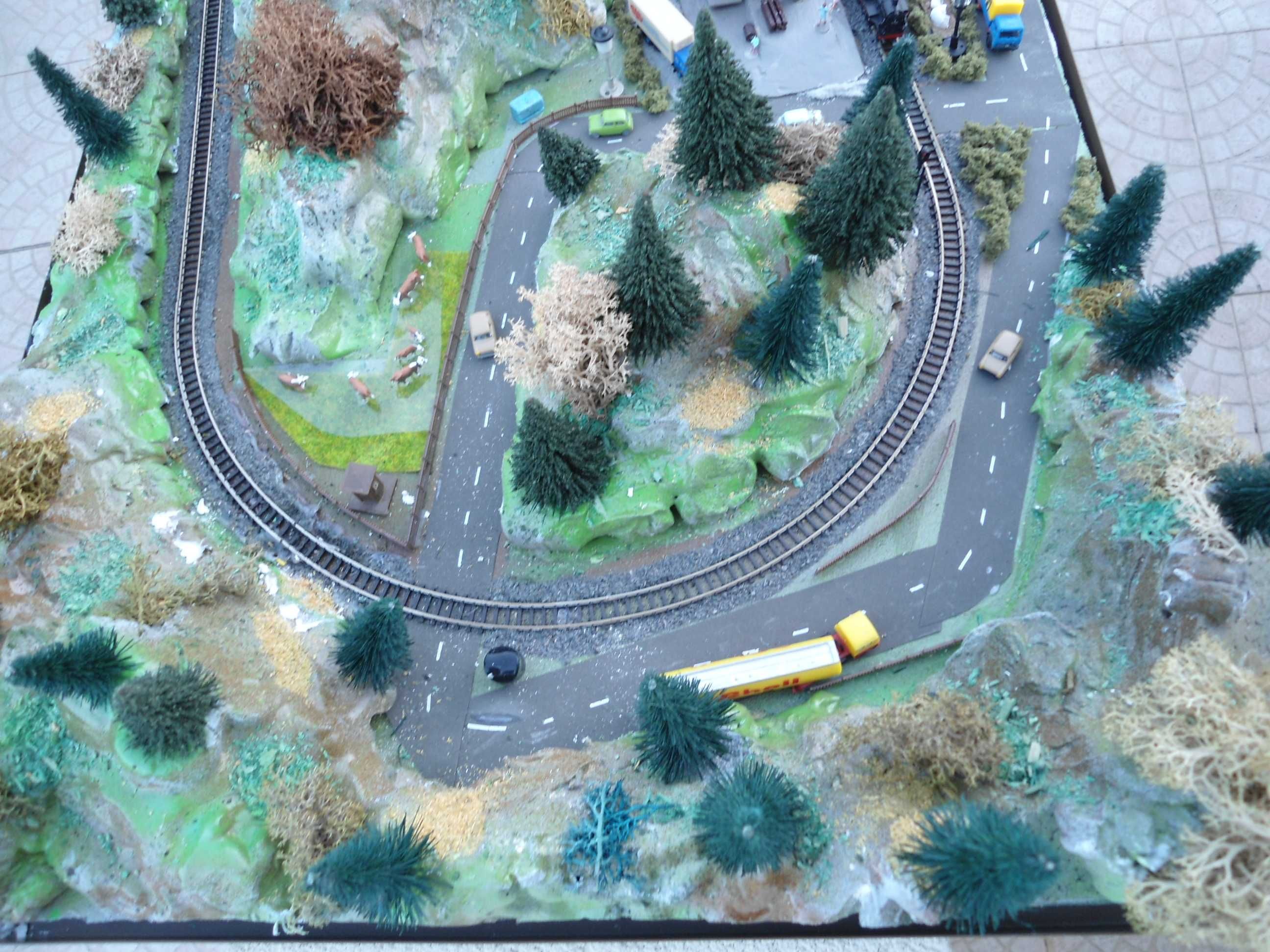 1:220 Maqueta completa escala Z Comboio miniatura