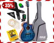 GITARA Akustyczna 4/4 Z Akcesoriami Zestaw Początkujący XL (WYPRZEDAŻ)