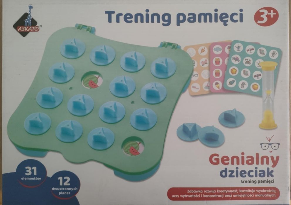 Gra dla dzieci "Trening pamięci. Genialny dzieciak", stan bdb+