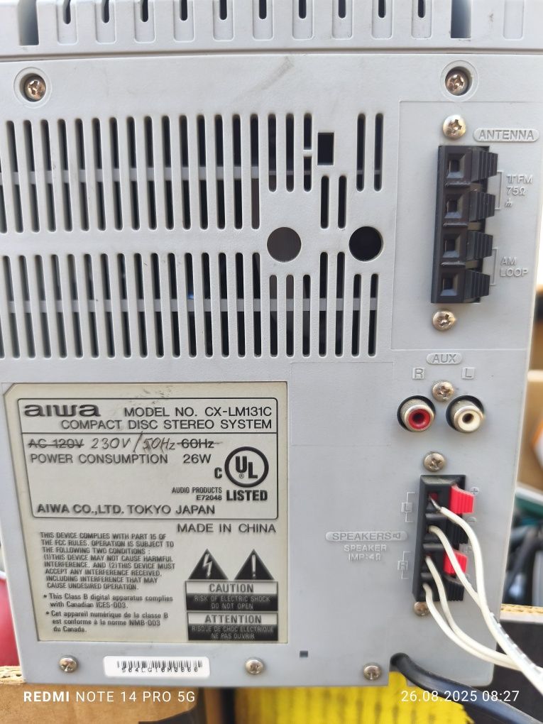 Mini wieża Aiwa z pilotem